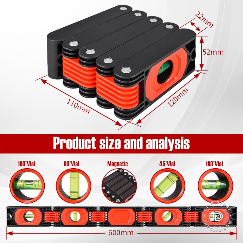 Multi-function Foldable Level