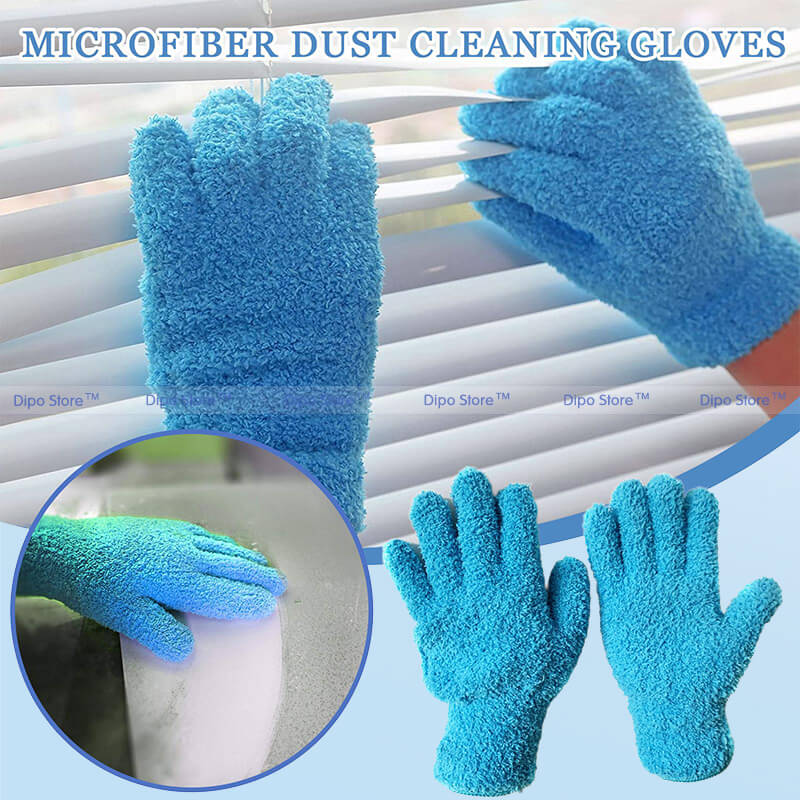 Microfiber Dusting Gloves House Cleaning Glove For Blinds,windows